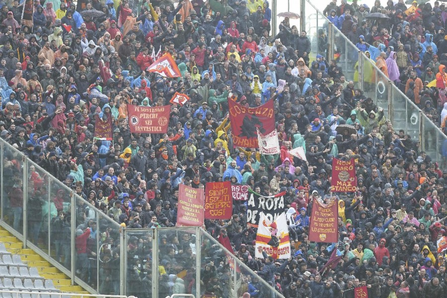 Il settore ospiti del Franchi di Firenze, di LaPresse