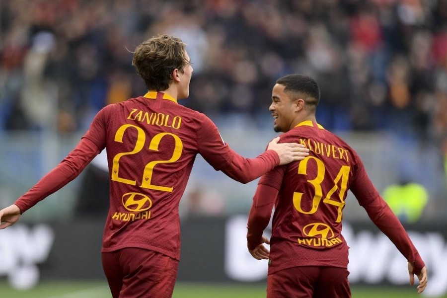 Zaniolo e Kluivert, di LaPresse