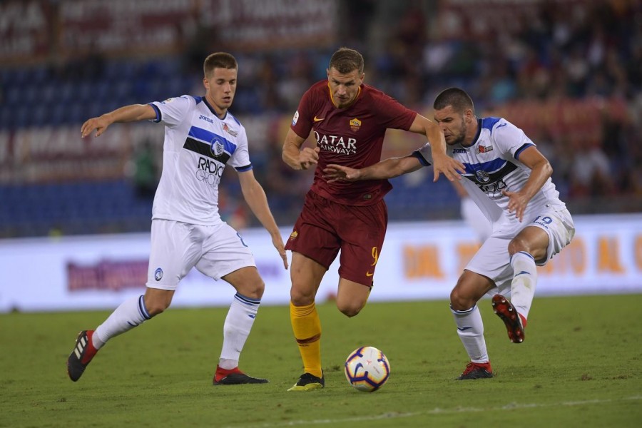 Dzeko contro l'Atalanta