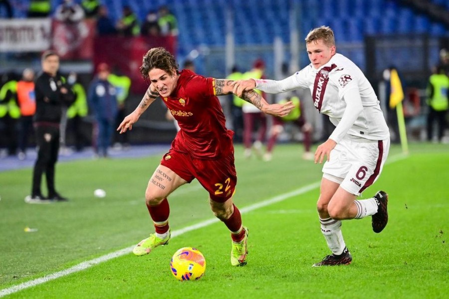 Nicolò Zaniolo in Roma-Torino (Getty Images)