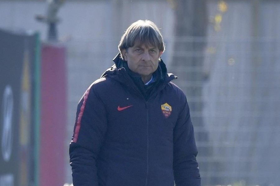 Il tecnico della Roma Primavera Alberto De Rossi, di LaPresse