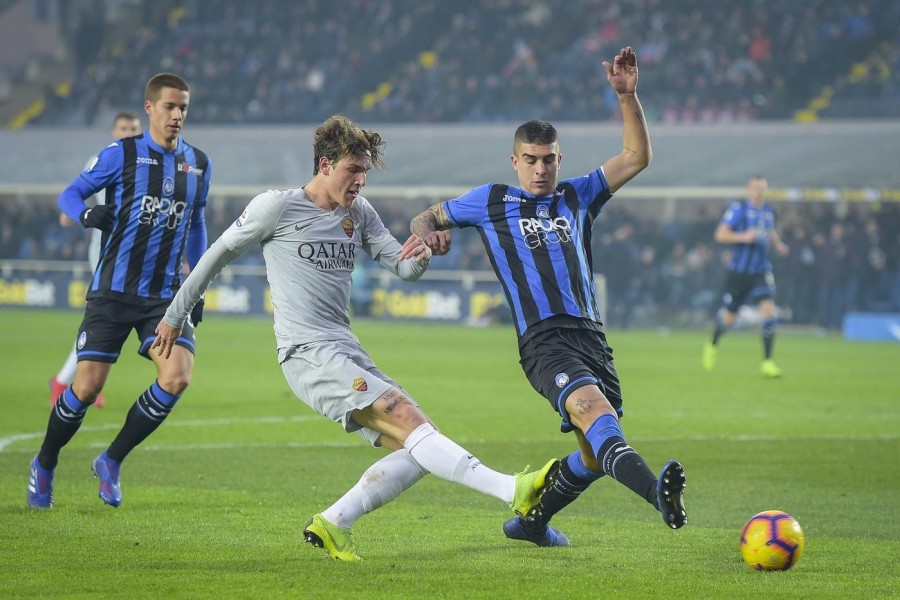 Nicolò Zaniolo in azione a Bergamo, di LaPresse