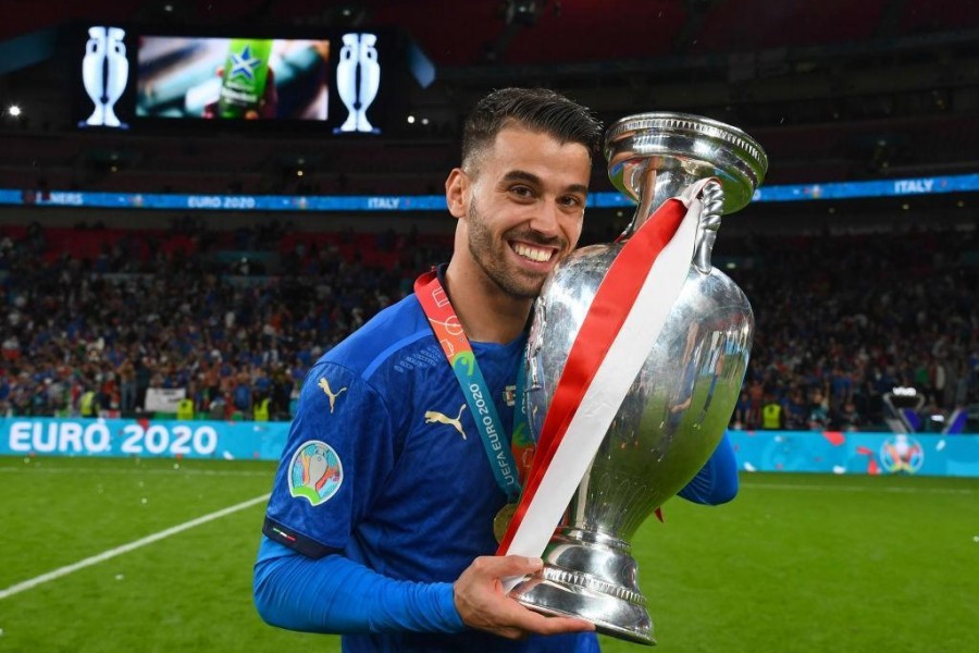 Spinazzola dopo la vittoria degli Europei (Photo by Claudio Villa/Getty Images)