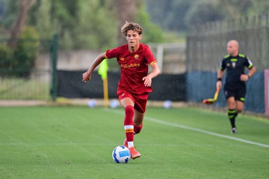 Riccardo Ciervo durante l'amichevole estiva con il Montecatini (Photo by Fabio Rossi/AS Roma via Getty Images)