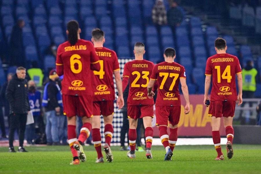 La Roma al termine della vittoria contro la Sampdoria (Getty Images)