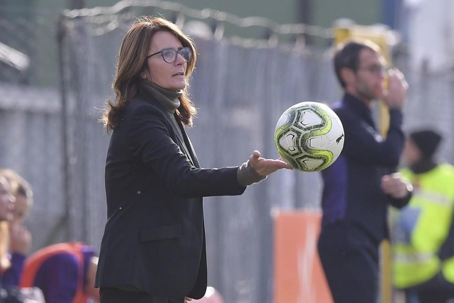 Betty Bavagnoli durante la gara contro la Fiorentina, di LaPresse