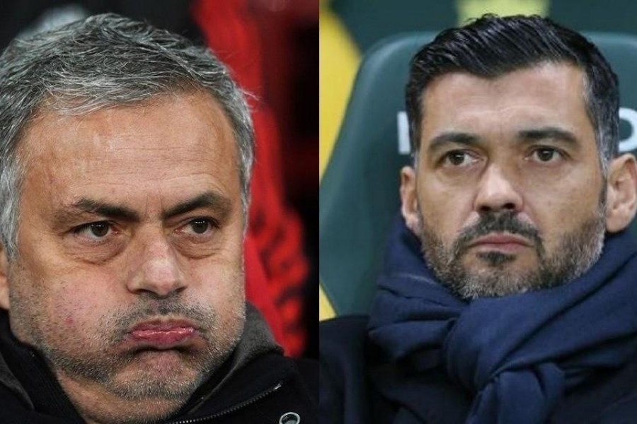 Mourinho e Sergio Conceicao