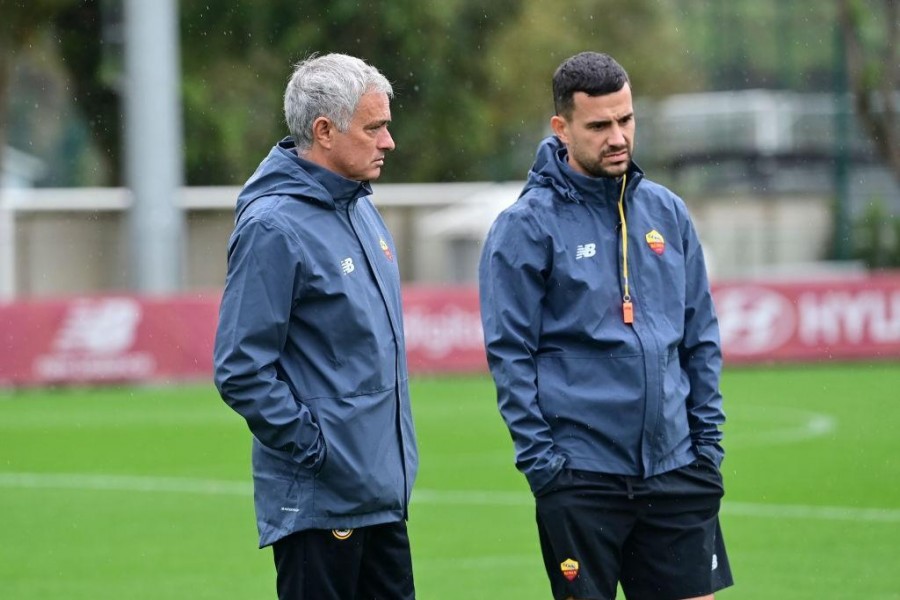 Sacramento e Mourinho (As Roma via Getty Images)