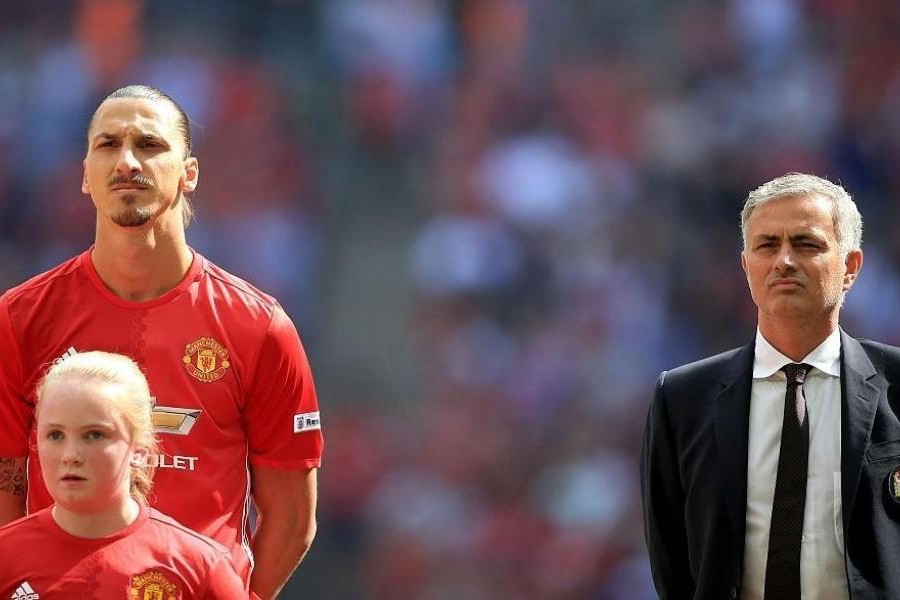 Mourinho e Ibrahimovic ai tempi del Manchester United