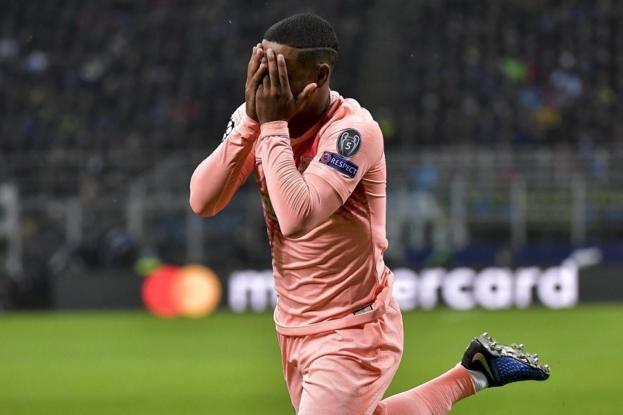 Malcom dopo il gol contro l'Inter, di LaPresse