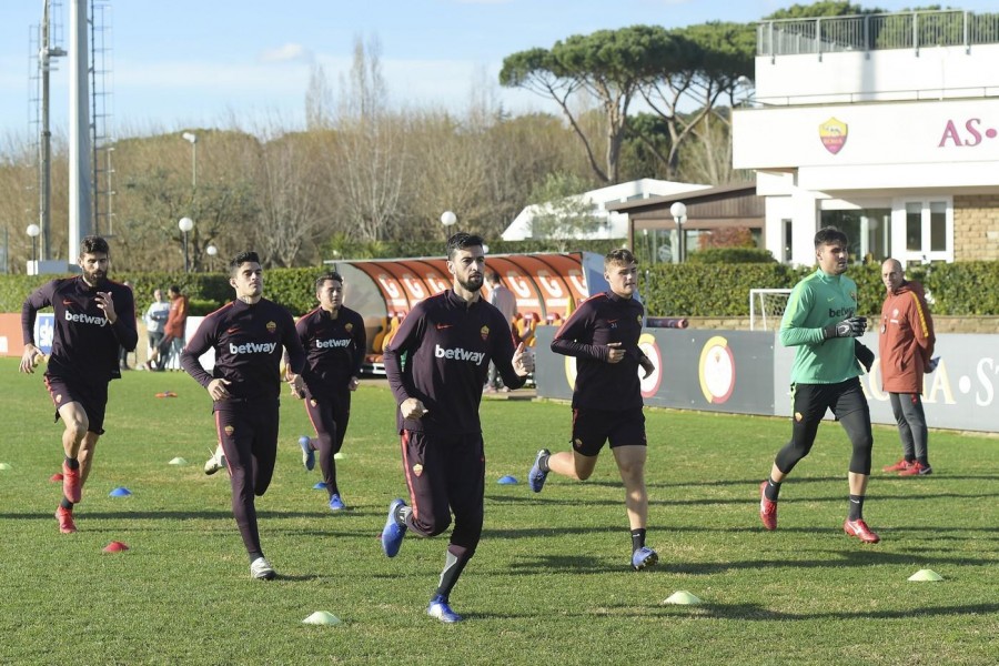 Rifinitura Trigoria, di LaPresse