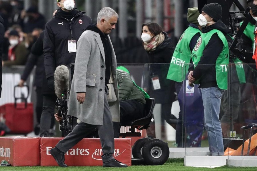 Jose Mourinho al termine della gara con il Milan (Getty Images)