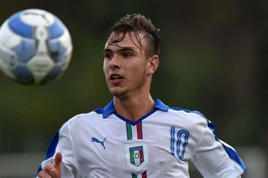 Alessio Riccardi con la maglia della Nazionale