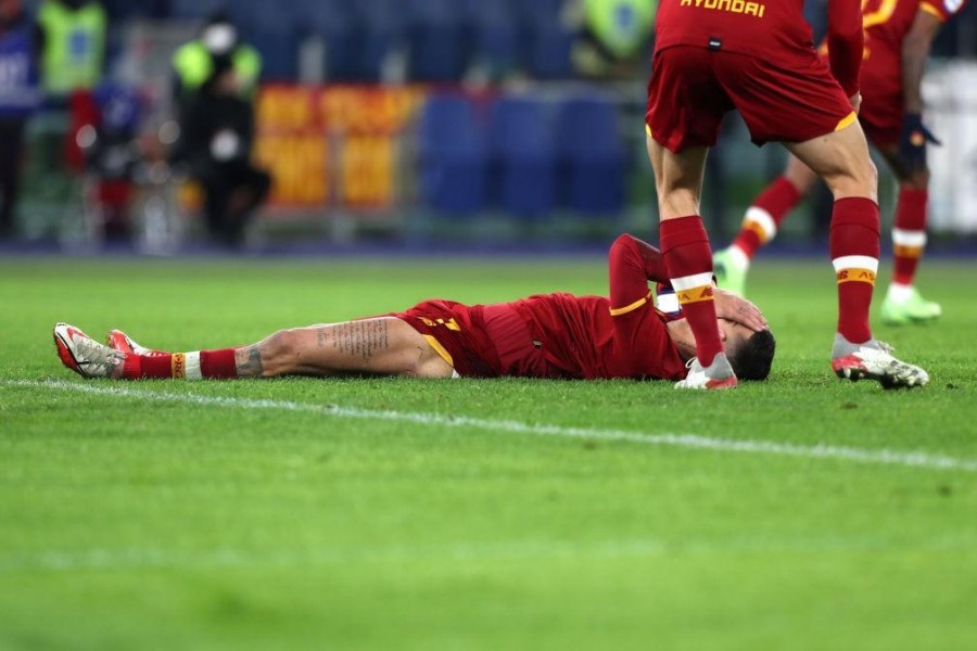 Pellegrini dopo il rigore sbagliato contro la Juventus (Getty Images)