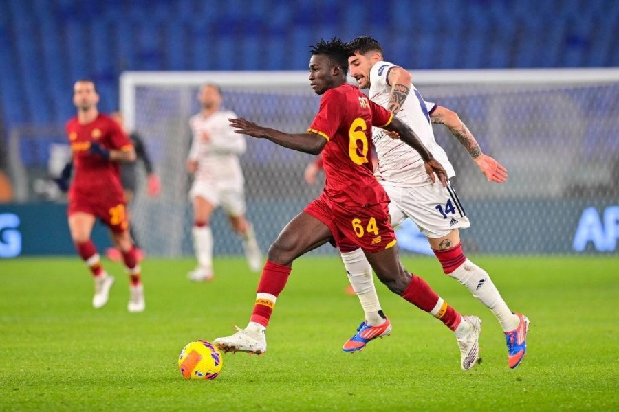 Felix Afena-Gyan in Roma-Cagliari (AsRoma via Getty Images)