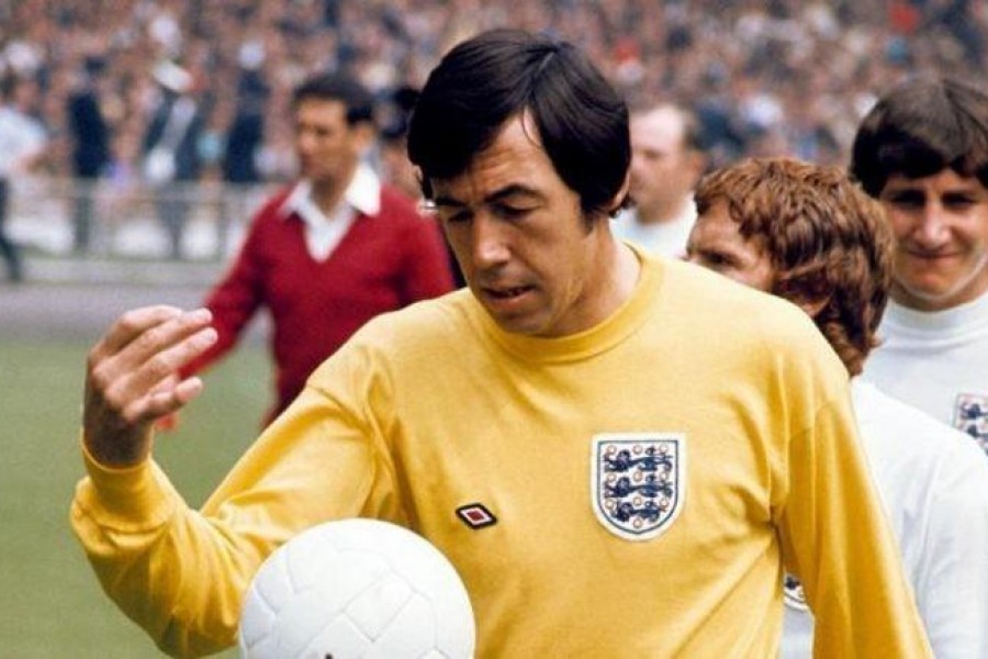 Gordon Banks con la maglia della nazionale inglese