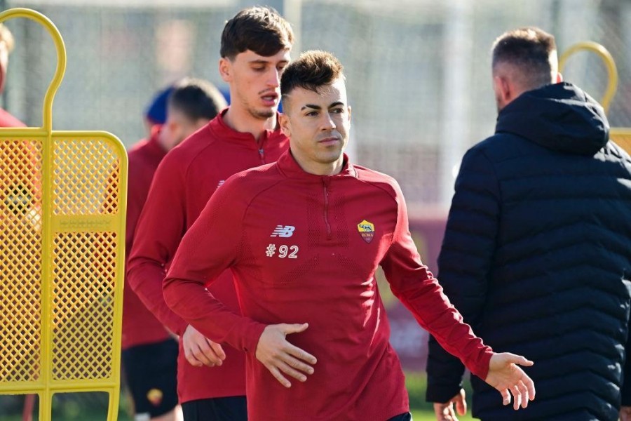 El Shaarawy in allenamento a Trigoria (As Roma via Getty Images)