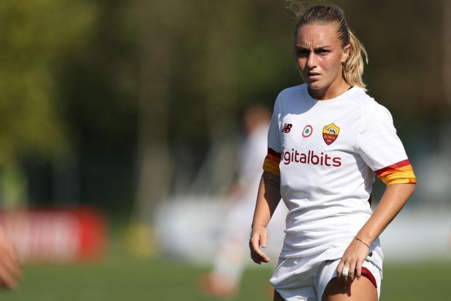 Giada Greggi in azione con la maglia della Roma (Getty Images)