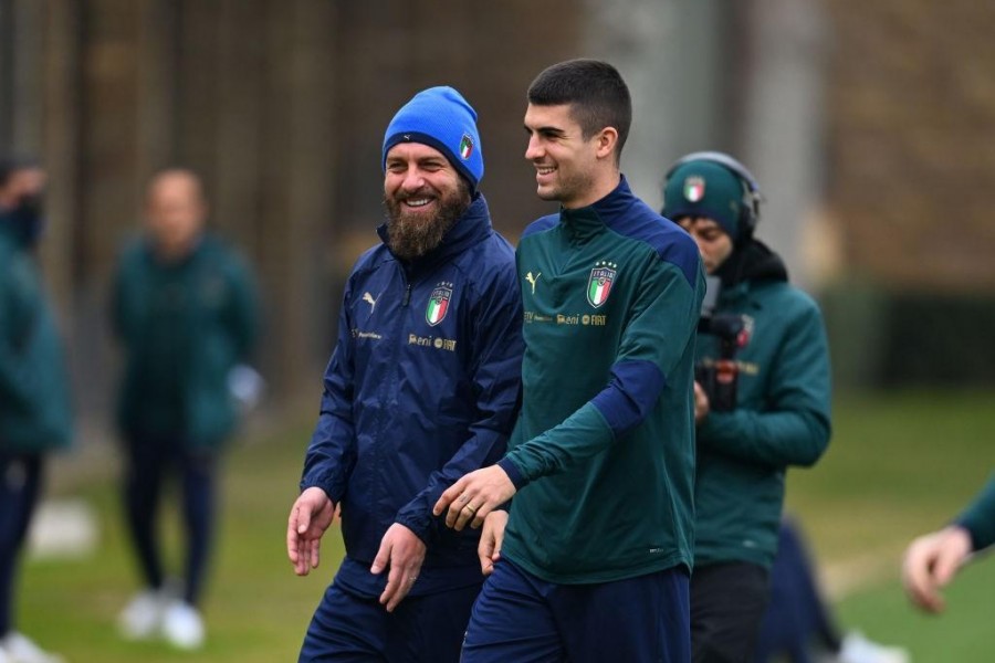 Daniele De Rossi e Gianluca Mancini a Coverciano (Getty Images)