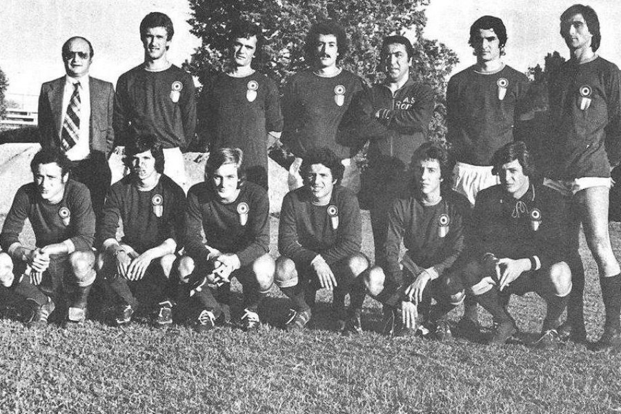 La rosa della Roma Primavera della Roma nella stagione 1973-1974, vincitrice di Campionato e Coppa Italia Primavera