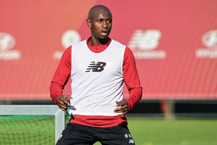 Diawara in allenamento con la maglia della Roma (Getty Images)