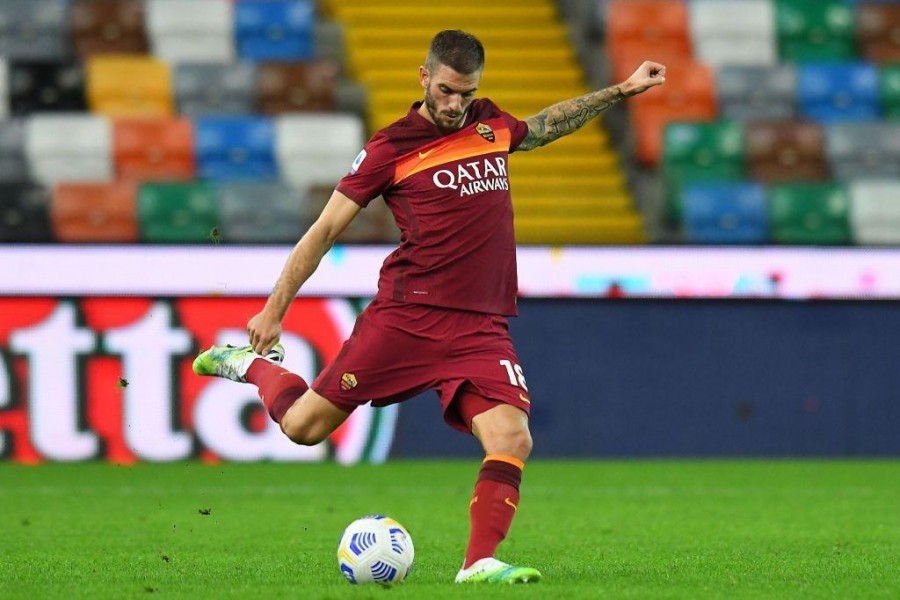 Davide Santon in azione con la maglia della Roma