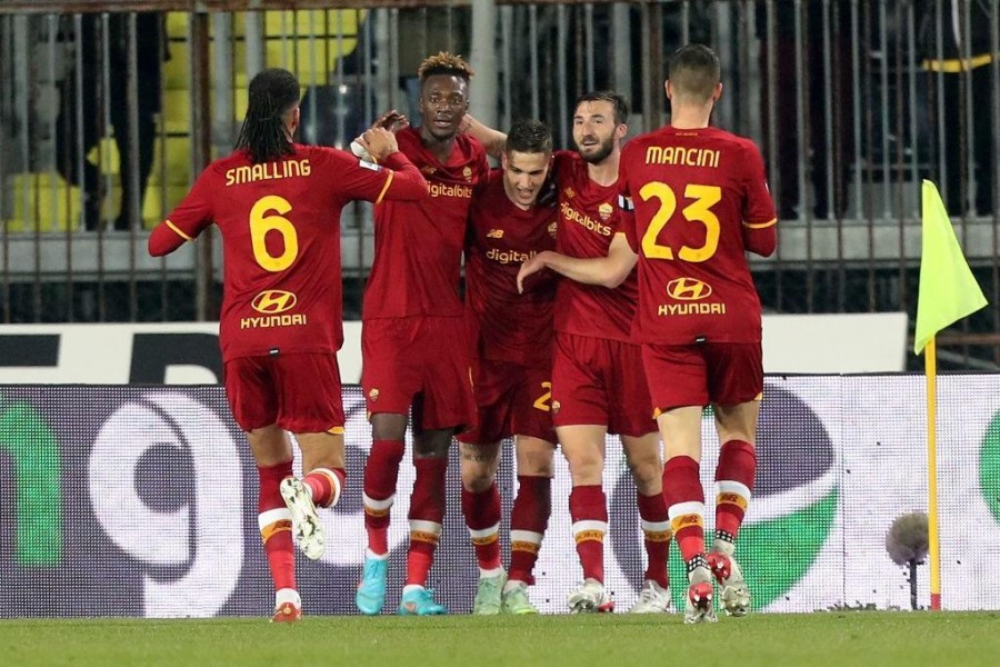 La Roma esulta ad Empoli (Getty Images)