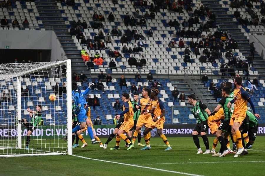 Cristante trova il gol contro il Sassuolo (As Roma via Getty Images)