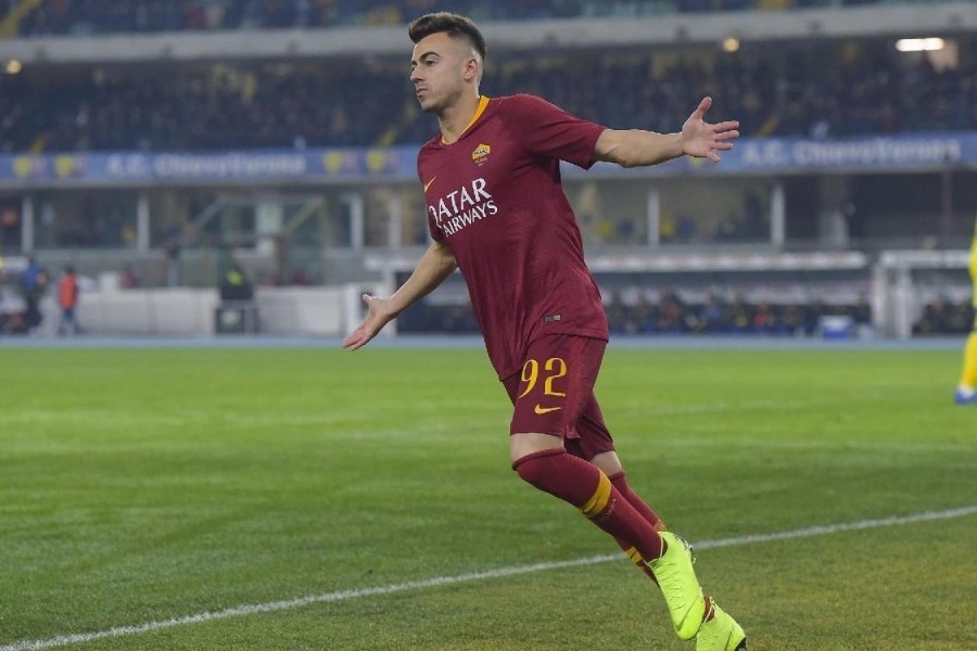 El Shaarawy dopo il gol al Chievo, di LaPresse