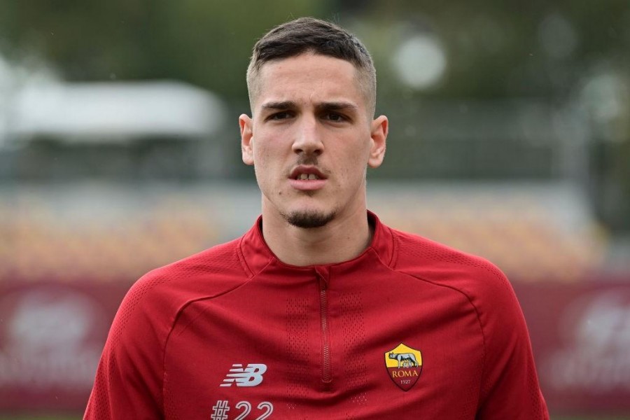 Zaniolo in allenamento (As Roma via Getty Images)