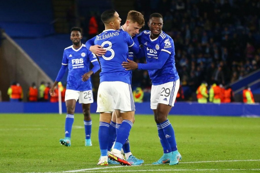 Giocatori del Leicester in campo (Getty Images)