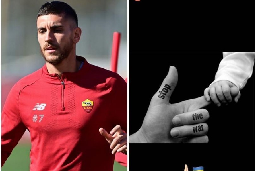 Pellegrini a Trigoria (As Roma via Getty Images) e la story condivisa su Instagram