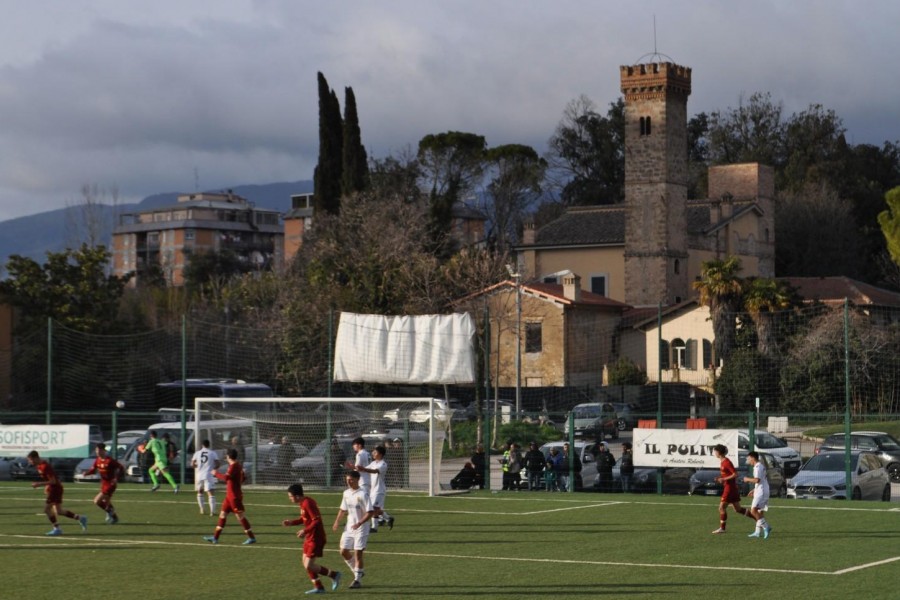 La Roma U17 in campo a Terni