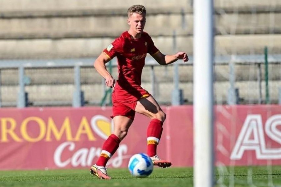 L'attaccante Voelkerling Persson (AS Roma via Getty Images)