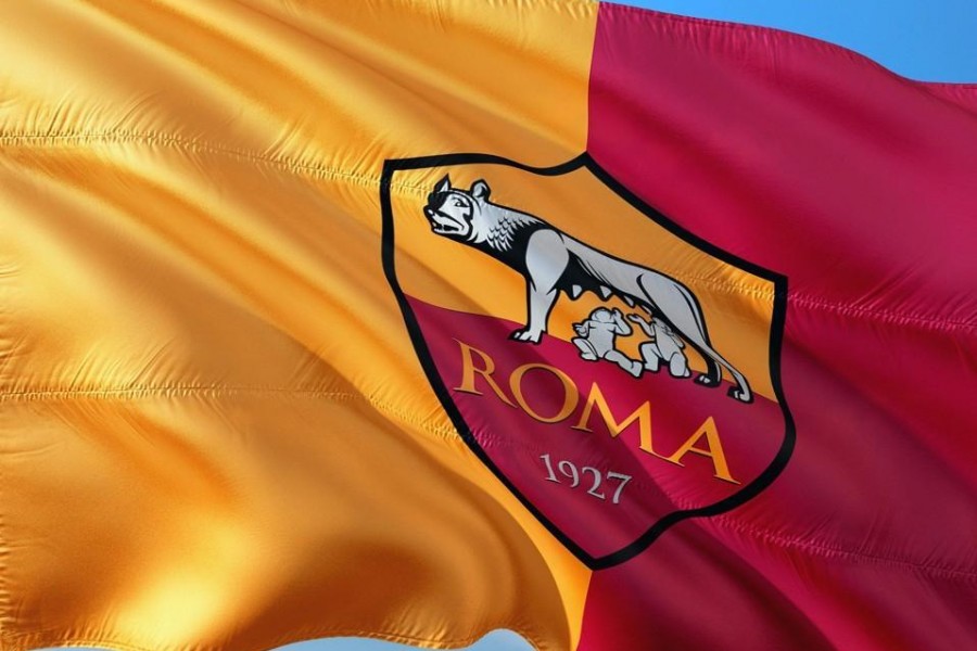 Una bandiera della Roma
