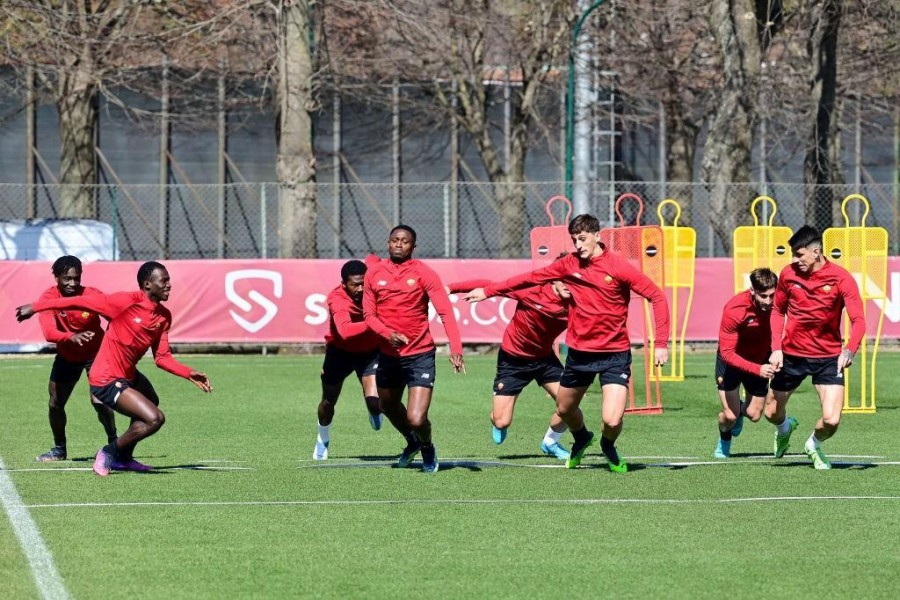 La Roma a Trigoria (Getty Images)