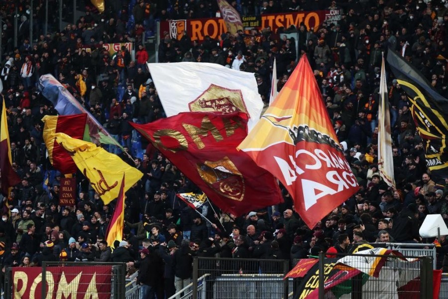 La Curva Sud contro l'Atalanta (Getty Images)