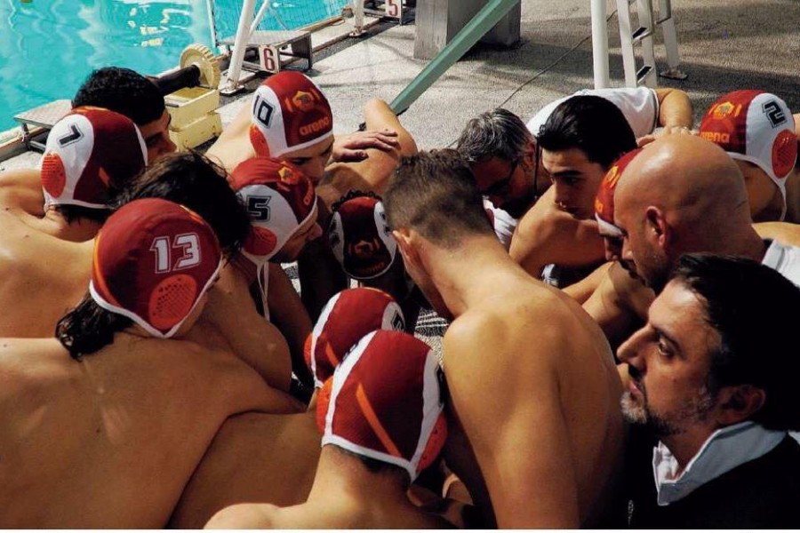 La Roma Nuoto a bordo vasca