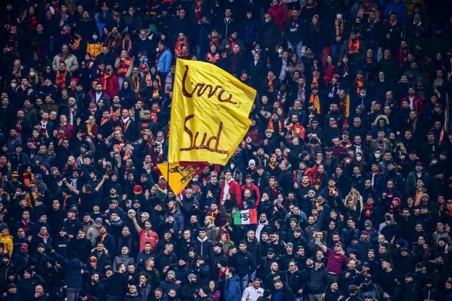 I tifosi della Roma nella gara contro l'Udinese (AS Roma via Getty Images)