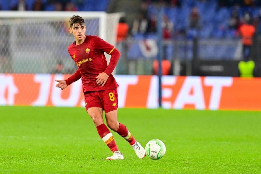 Gonzalo Villar in azione con la maglia della Roma (AS Roma via Getty Images)