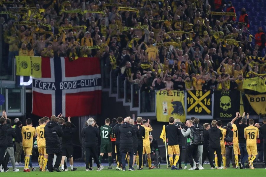 I tifosi del Bodo/Glimt all'Olimpico (Getty Images)