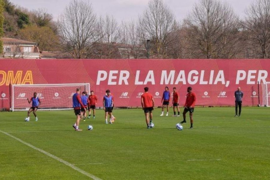 Le immagini dell'allenamento di ieri a Trigoria (AS Roma via Getty Images)