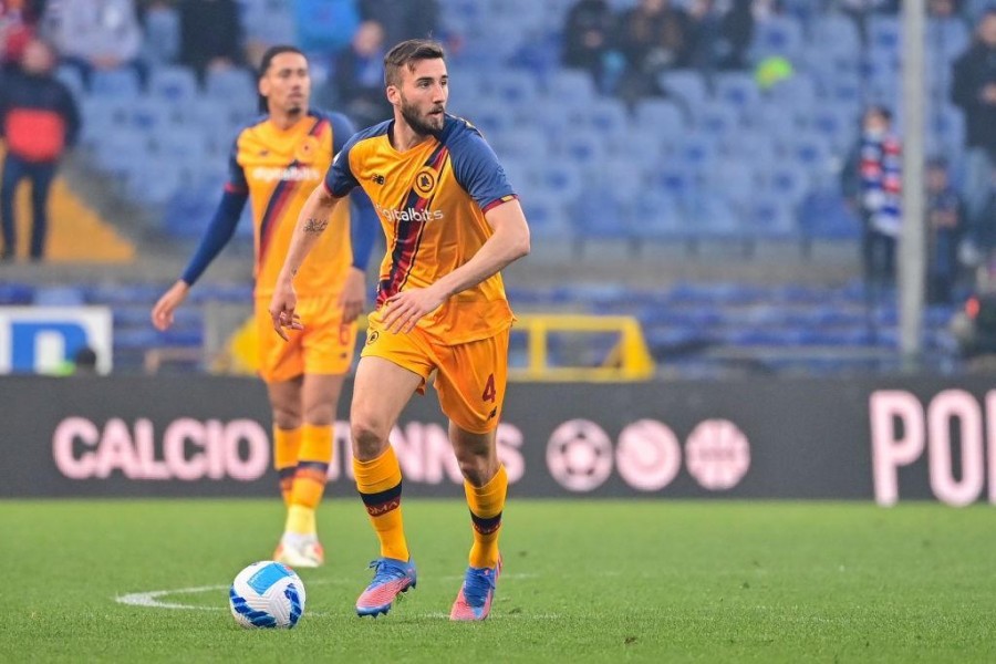 Bryan Cristante contro la Sampdoria (As Roma via Getty Images)