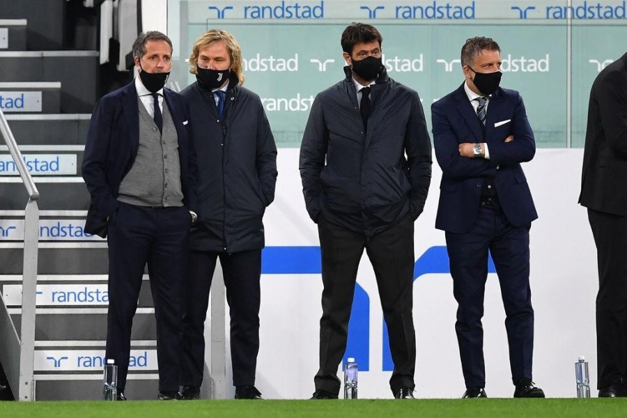 Da sinistra: Fabio Paratici, Pavel Nedved e Andrea Agnelli (Getty Images)