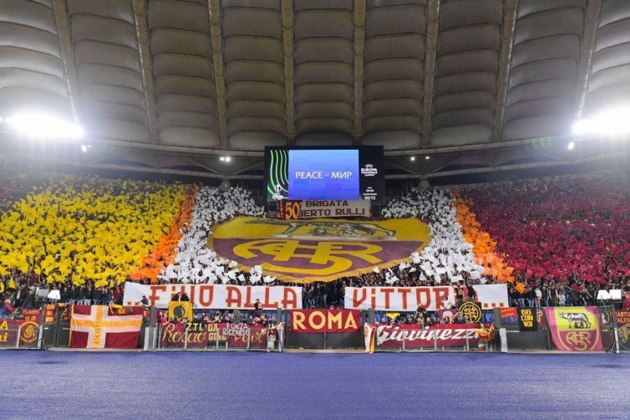 La coreografia della Curva Sud (As Roma via Getty Images)