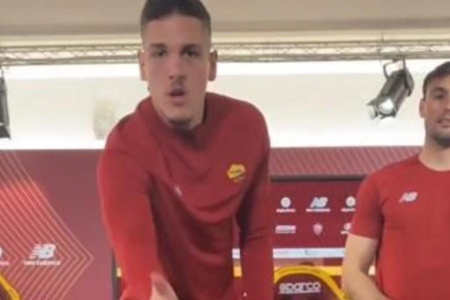 Nicolò Zaniolo e Daniel Fuzato durante la sfida