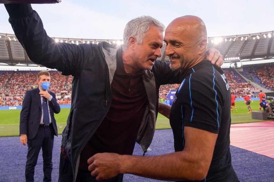 Mourinho e Spalletti (As Roma via Getty Images)