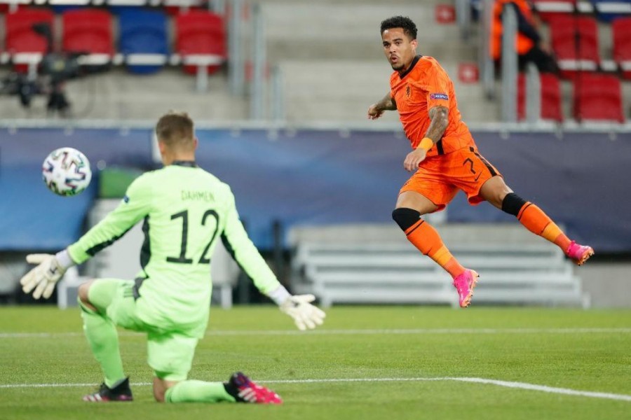 Justin Kluivert con la maglia dell'Olanda (Getty Images)