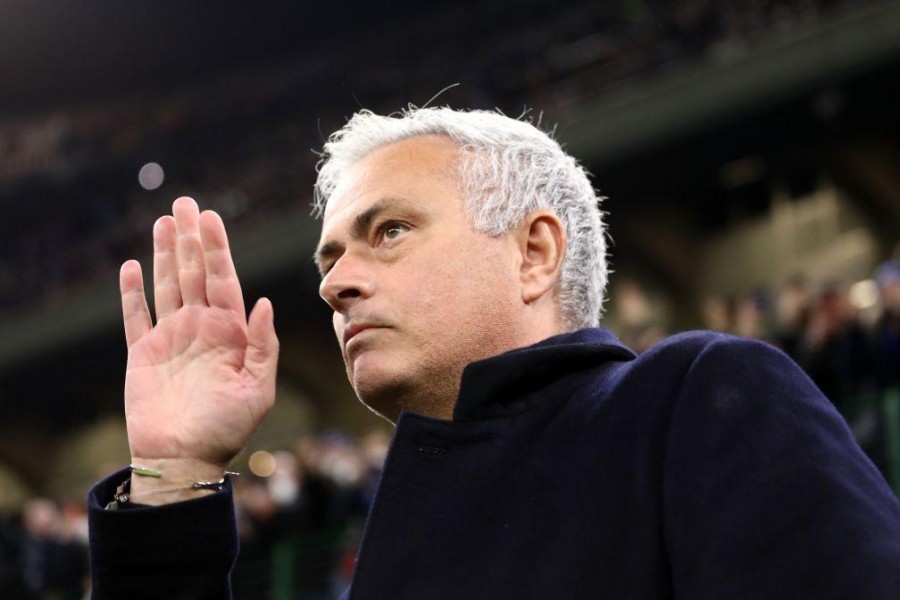 Mourinho a San Siro (As Roma via Getty Images)