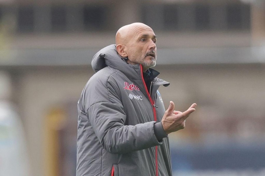 Luciano Spalletti durante una partita del Napoli